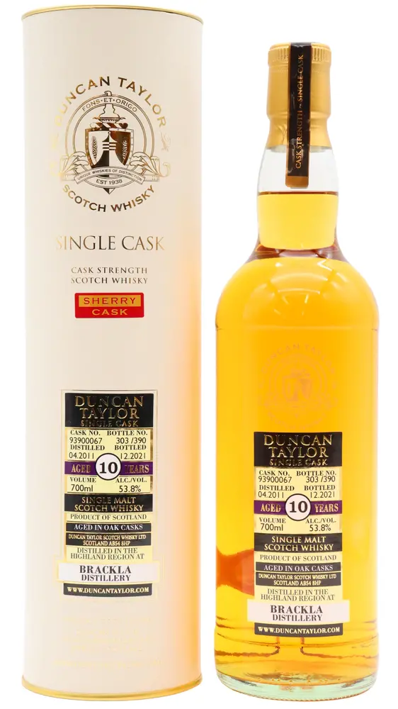 Royal Brackla - Single Sherry Cask #93900067 2011 10 year old Whisky 70CL
