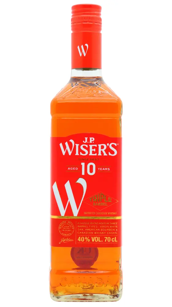 JP Wiser's - 10 year old Triple Barrel Canadian Whisky 70cl 40% ABV