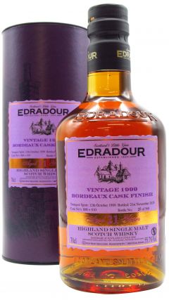 Edradour - Bordeaux Finish Single Malt 1999 21 year old Whisky 70CL