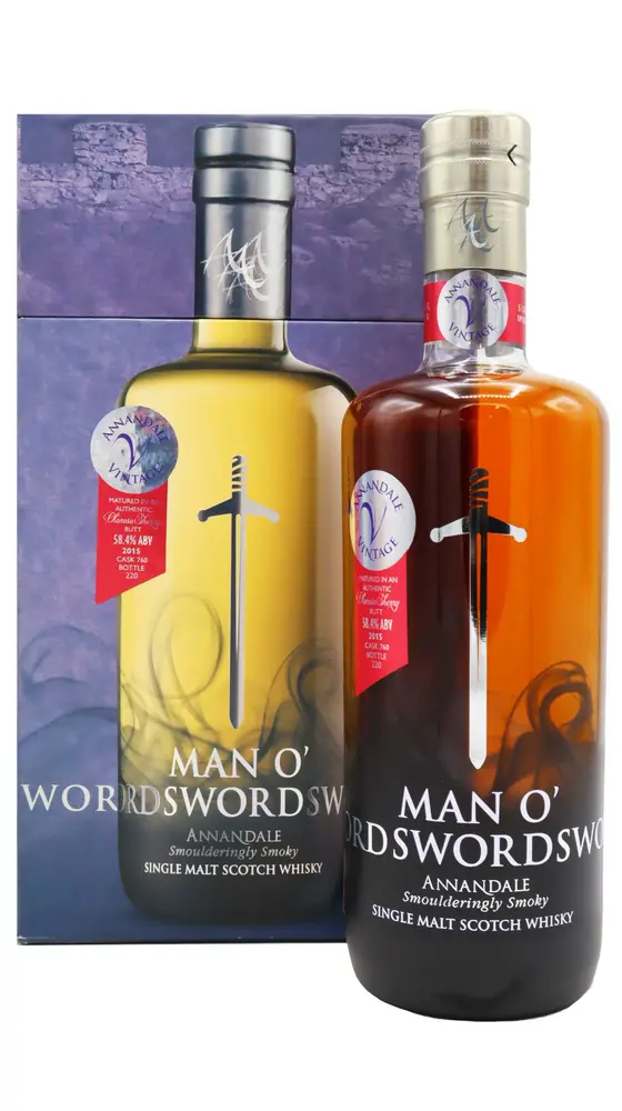 Annandale - Vintage Man O' Sword - Sherry Cask #760 2015 3 year old Whisky 70CL