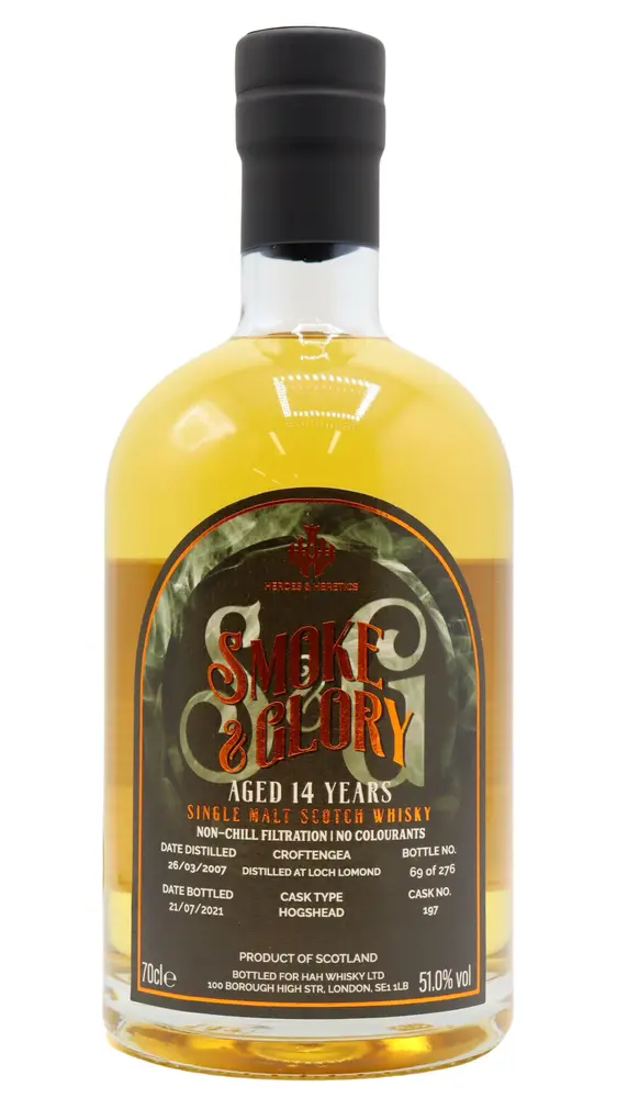 Loch Lomond - Croftengea - Heroes & Heretics - Smoke & Glory Single Cask #197 2007 14 year old Whisky 70CL