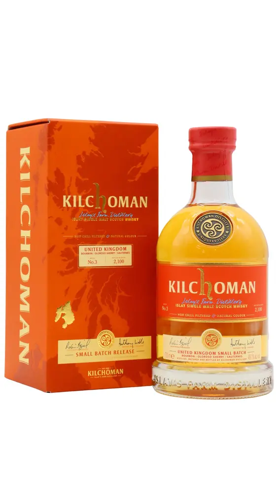 Kilchoman - UK Small Batch #3 Islay Single Malt Scotch Whisky 70CL