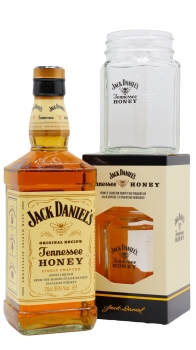 Jack Daniel's - Jar Tumbler & Tennessee Honey Whiskey Liqueur 70CL