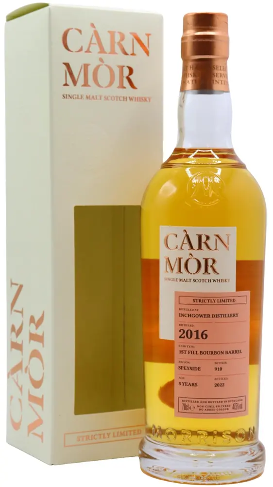 Inchgower - Carn Mor Strictly Limited - Bourbon Cask Finish 2016 5 year old Whisky