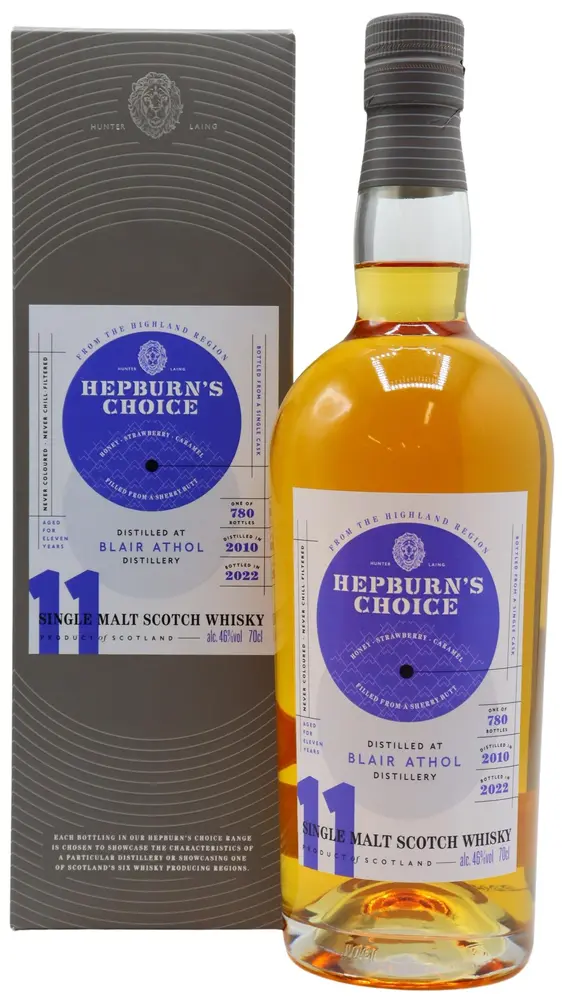 Blair Athol - Hepburns Choice - Sherry 2010 11 year old Whisky 70CL