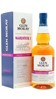 Glen Moray - Warehouse 1 - Manzanilla Finish Cask Strength 2008 13 year old Whisky (UK Exclusive) 70CL