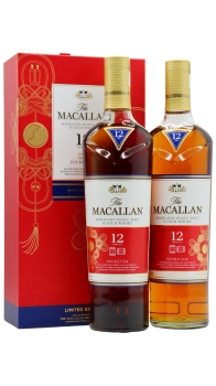 Macallan - Double Cask - Chinese Lunar Year Of The Rat 2020 (USA Edition) Twin Pack 12 year old Whisky