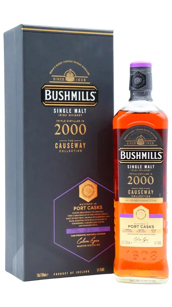 Bushmills - The Causeway Collection - Port Cask Finished 2000 20 year old Whiskey 70CL