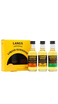 Langs - Liquid Sunshine Rum 5cl x 3 37.5% ABV Miniature Gift Pack