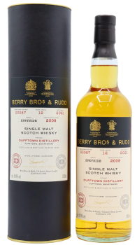 Dufftown - Berry Bros & Rudd - Single Cask #03087 2008 12 year old Whisky 70CL