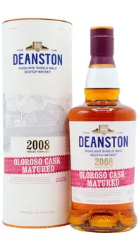 Deanston - Oloroso Cask Matured Highland Single Malt Scotch 2008 12 year old Whisky 70CL