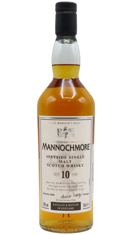 Mannochmore - The Managers Dram - Single Malt 10 year old Whisky 70CL
