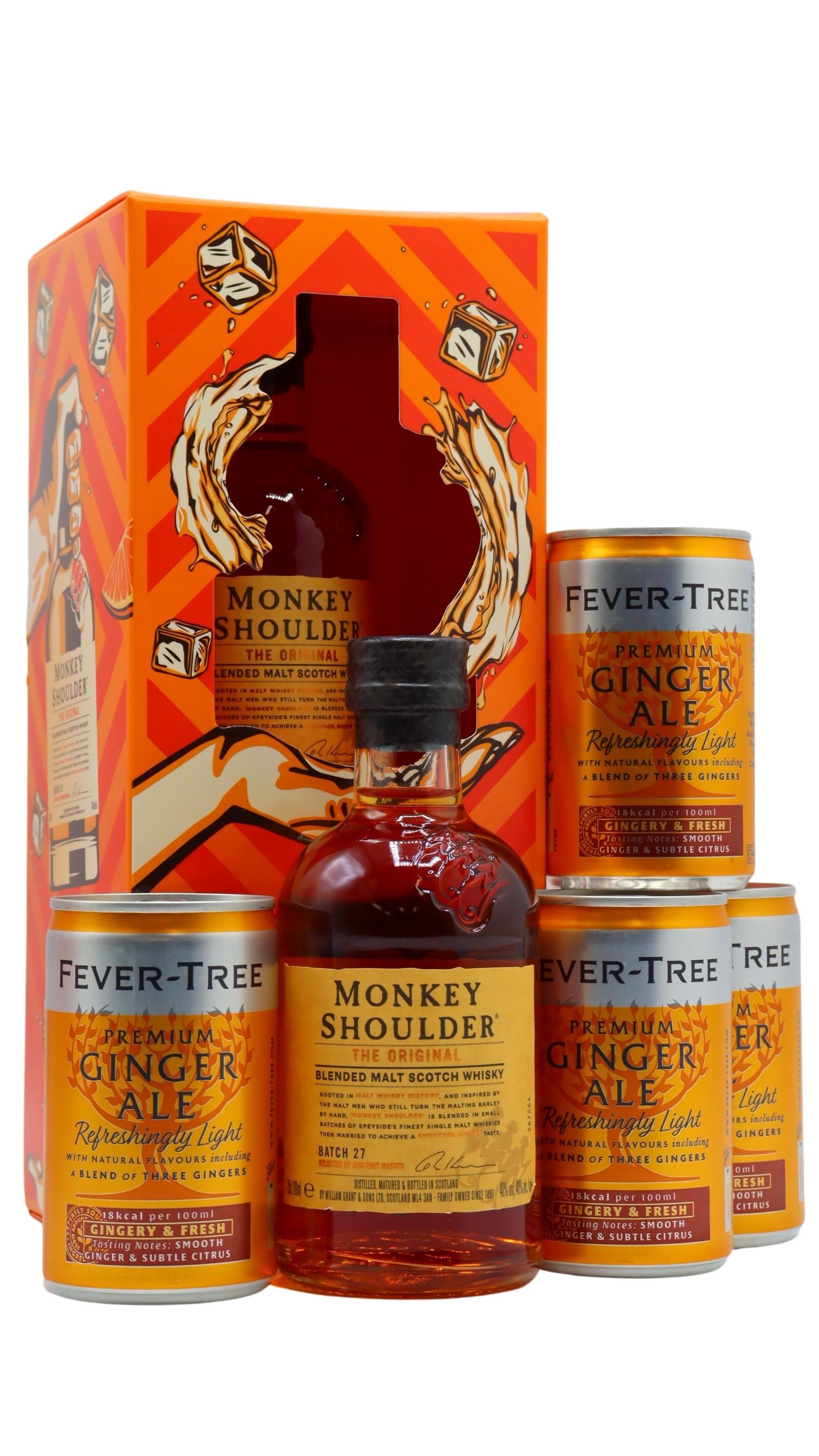 Monkey Shoulder - Fever Tree Ginger Monkey Gift Pack Whisky