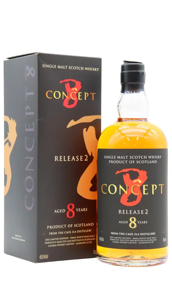 Caol Ila - 8 year old Concept 8 Release 2 Single Malt Scotch 2012 Whisky 70cl 40.8% ABV