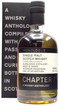 Glenlossie - Chapter 7 Single Cask #9603 2008 12 year old Whisky 70CL