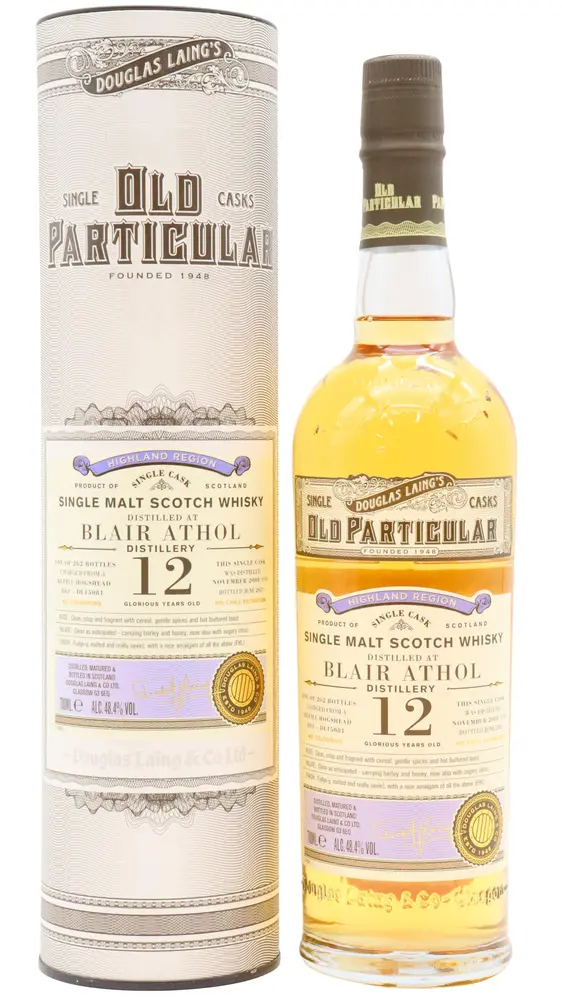 Blair Athol - Old Particular Single Cask #15081 2008 12 year old Whisky
