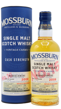 Mannochmore - Mossburn No.16 Single Malt 2008 10 year old Whisky 70CL