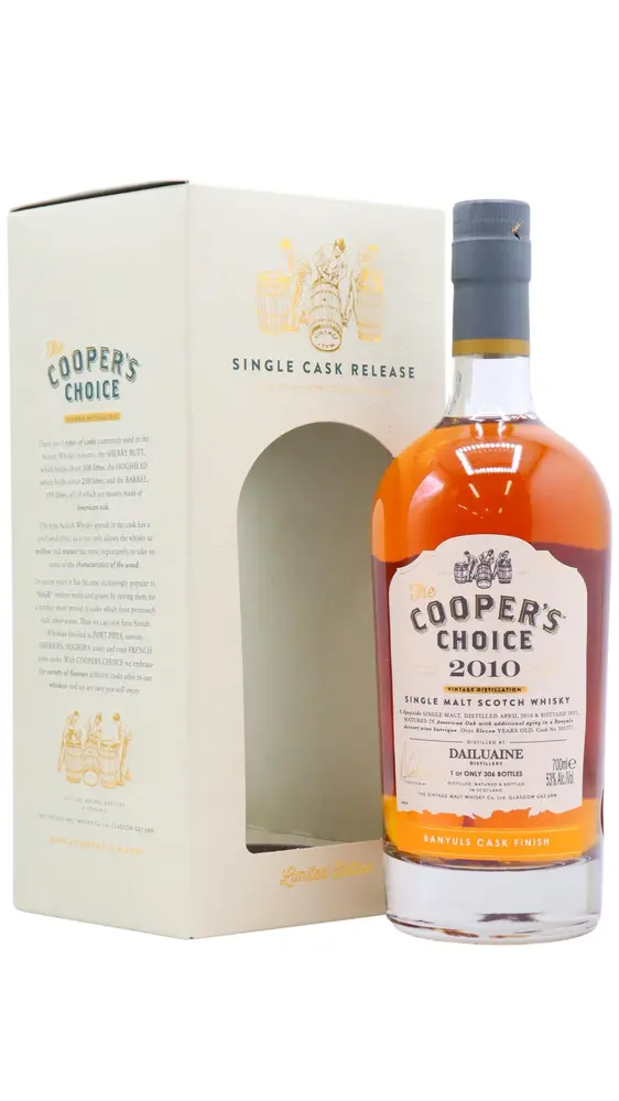 Dailuaine - Cooper's Choice - Single Banyuls Cask #303777 2010 11 year old Whisky