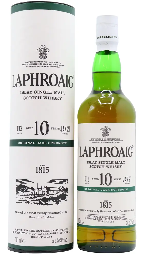 Laphroaig - Cask Strength Batch 013 Islay Single Malt Scotch 10 year old Whisky