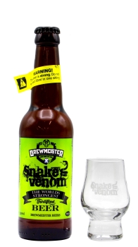 Brewmeister - Snake Venom - World's Strongest Beer & Free Glass Beer