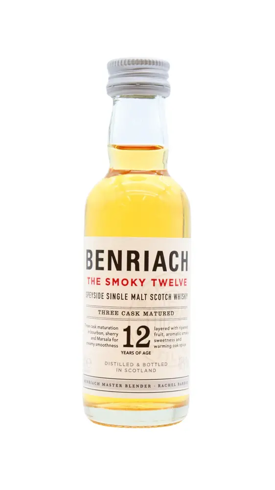Benriach - The Smoky Twelve Speyside Single Malt Scotch 12 year old Whisky Miniature