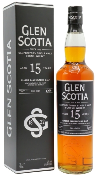 Glen Scotia - Single Campbeltown Malt 15 year old Whisky 70CL