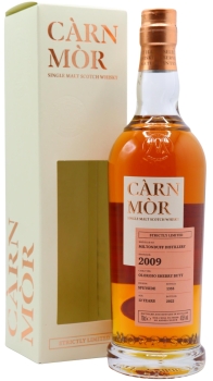 Miltonduff - Carn Mor Strictly Limited - Oloroso Sherry Cask Finish 2009 12 year old Whisky 70CL