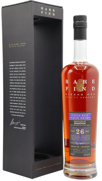 Deanston - 26 year old Gleann Mor Rare Find Single Cask #4392A 1995 Whisky 70cl 52.2% ABV
