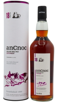 anCnoc - Highland Single Malt 18 year old Whisky 70CL