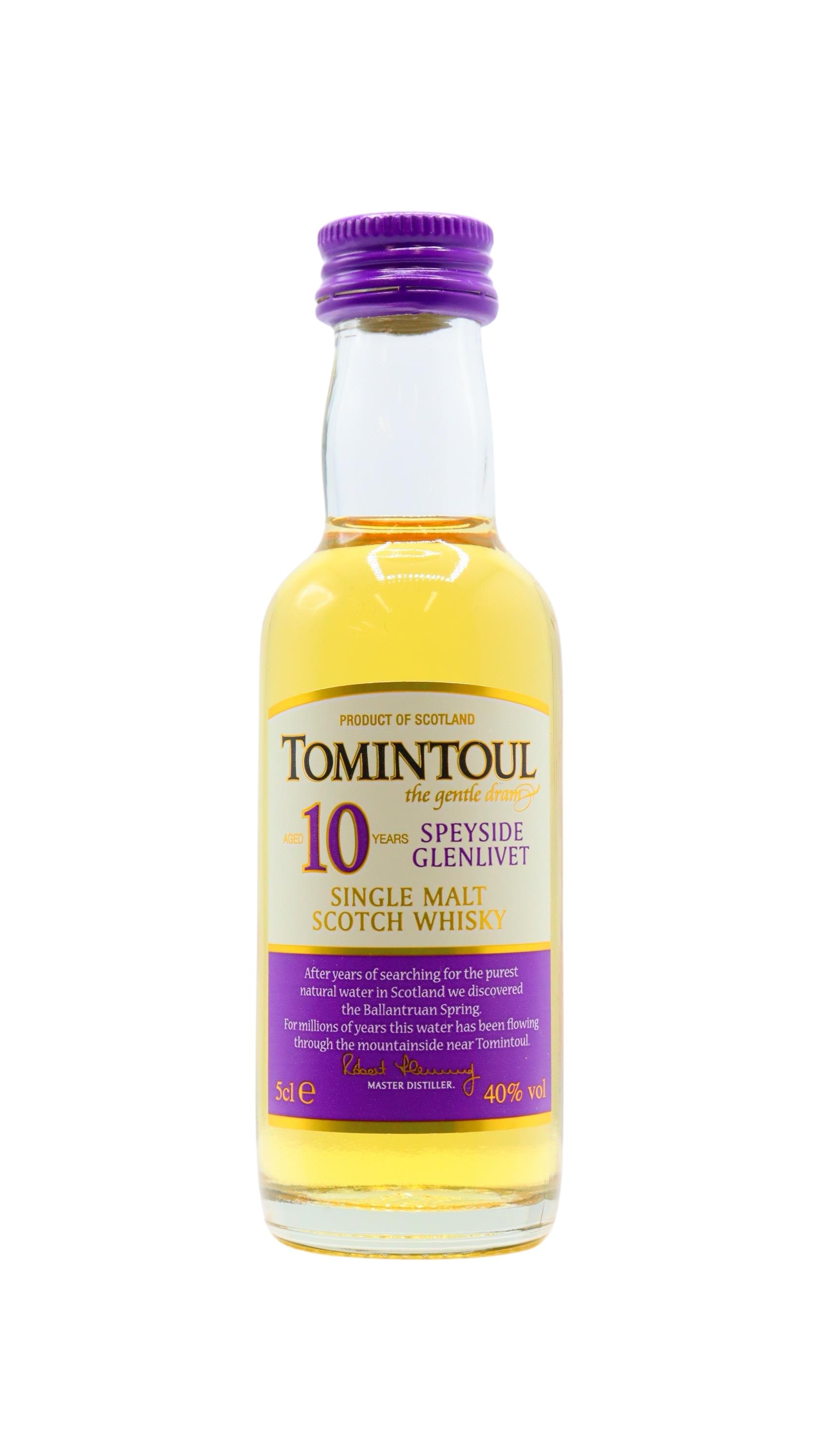 Tomintoul - Single Malt Scotch Miniature 10 year old Whisky 5CL