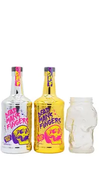 Dead Man's Fingers - Limited Edition Black & White Rum (2 x 70cl) (Includes Skull Glass)