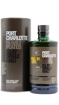 Port Charlotte - PAC: 01 Heavily Peated Islay Single Malt Scotch 2011 8 year old Whisky 70CL