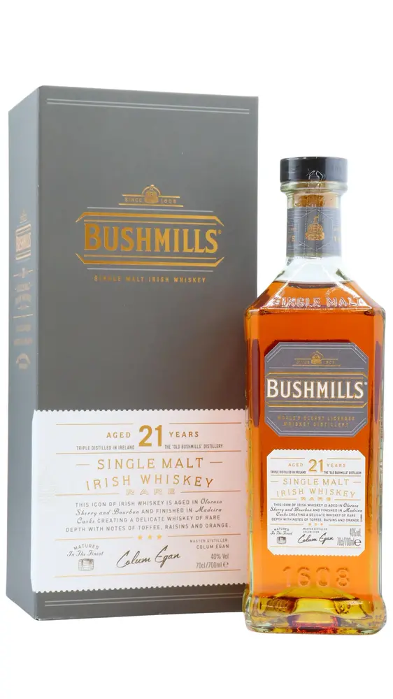 Bushmills - Irish Single Malt 21 year old Whiskey 70CL