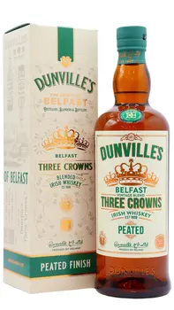 Dunvilles - Three Crowns Peated Irish Whiskey 70CL
