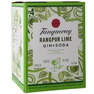 Tanqueray - Rangpur Lime Gin & Soda (4 pack 355ml cans)