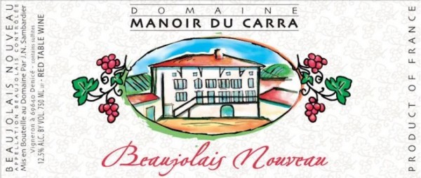 Manoir du Carra - Beaujolais Nouveau NV 750ml