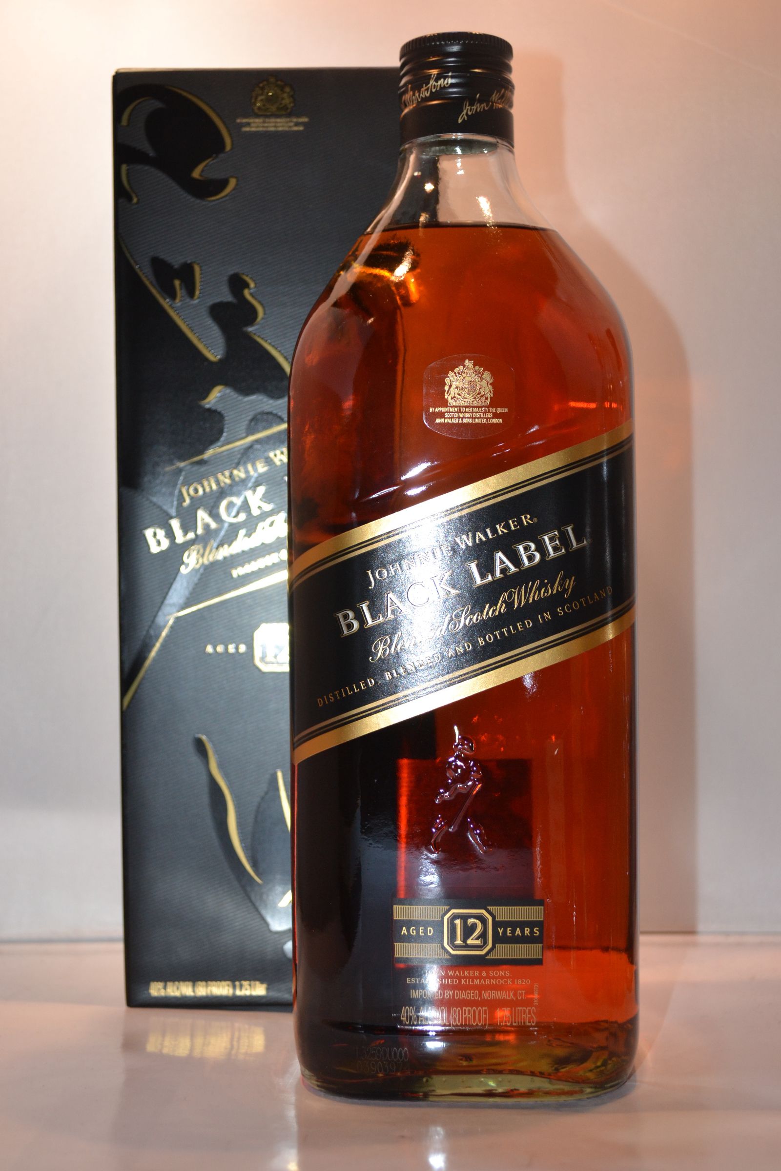Johnnie Walker Scotch Blended Black Label 1.75li | Whisky Liquor Store