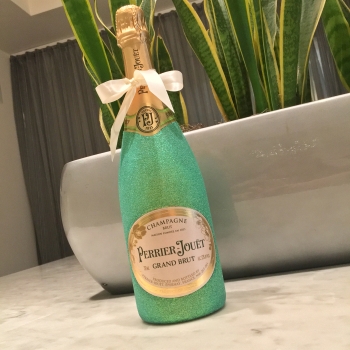 Perrier Jouet Champagne Grand Brut France W/ Glitter Design 750ml
