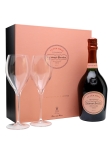 Laurent Perrier Champagne Brut Cuvee Rose Gft Pk W/2 Glasses