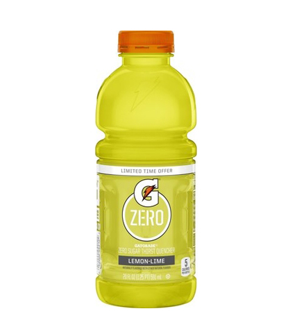 Gatorade Zero Lemon Lime 20oz Bot