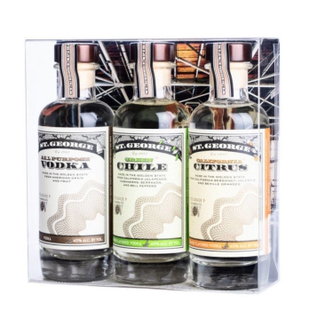 St George Vodka Tri Pack (regular Chile Citrus) California 3x200ml