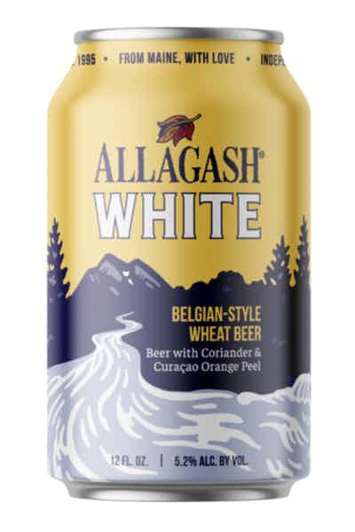 Allagash White Wheat Beer Belgian Style 4x16oz Cans