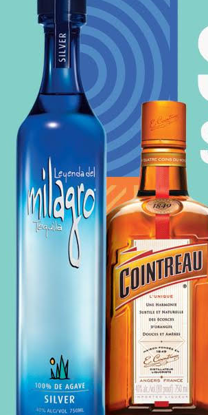 Milagro Tequila Silver & Cointreau Liqueur 2x750ml