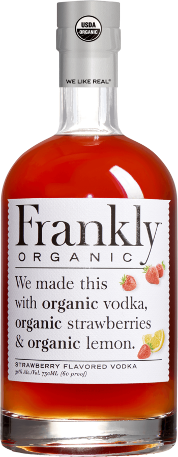 Frankly Vodka Organic Strawberry Flavored Texas 750ml