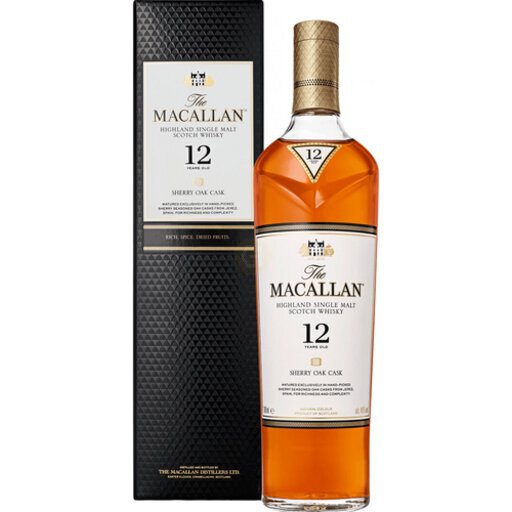 The Macallan 12 Year Sherry Oak Single Malt Scotch Whisky 750ml