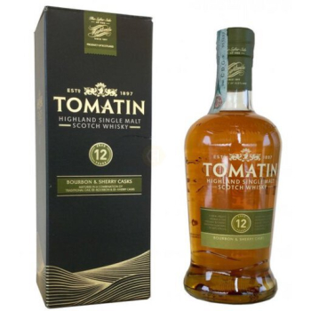 Tomatin 12YR Bourbon And Sherry Cask Aged Single Malt Scotch 750ml