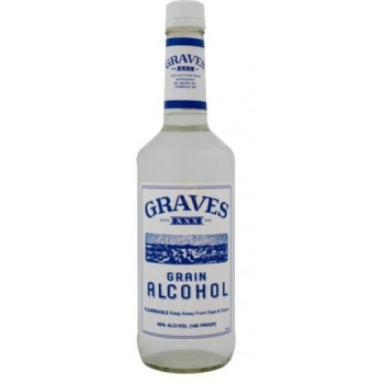 Graves Grain Alcohol 190 proof 1L