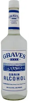 Graves Grain Alcohol 190 proof 1L