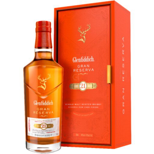 Glenfiddich 21 Year Old Gran Reserva Rum Cask Finish Single Malt Scotch Whisky 750ml
