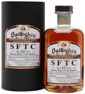Ballechin - 12 Year Old Oloroso Sherry Cask MaturedSherry Cask Single Malt Scotch Whiskey 2009 750ml